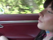 Amateur babe Emma Jade on a trip to the beach getting her pussy touched and giving an epic blowjob 1/16