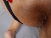 Chubby wife likes it in her ass hole and receives a lot of cum 4/16