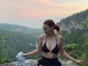 Помог девушке сделать красивые фото на горе 3/16