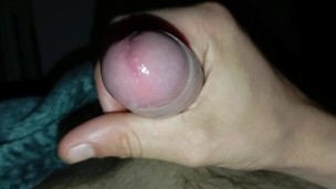Routine Masturbation of the Boy with the Insatiable Cock Discharges Sperm in the Early Morning