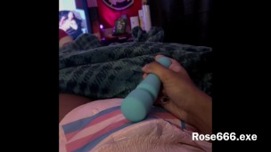 Black Trans Girl Edging Herself