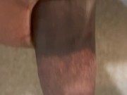 Stroking My Big Chocolate Dick 7/16