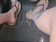 Jamming out while I'm cruising around driving in my flip-flops 7/16