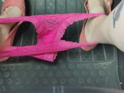 Masterbating & pedal pumping with my flats on and panties around my ankles 13/16