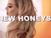 These girls show off their big tits and what's under their skirts at HUSTLER Unlimited 3/16