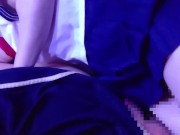 セーラー服の女子とイチャつきたい 素人撮影 コスプレ フェラ クンニ 中出し セックス 1/16