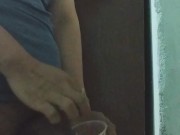 Cum in disposable cup 14/16