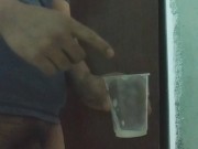 Cum in disposable cup 15/16