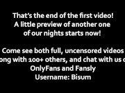 Two nights of homemade bi MMF threesomes, frotting, double penetration, cocksharing and more 9/16