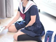 童貞には刺激が強すぎる制服からのパンチラ誘惑！激ピストンに！痙攣、潮吹き、イキ途中でもおかまいなし 1/16