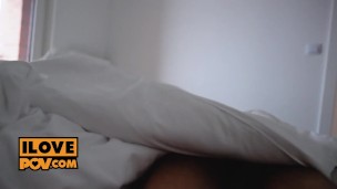 Screwing curvy cock slut Kleo Kain in close up