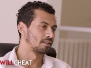 SHE WILL CHEAT - Charming Blonde Aviana Violet Feels Like Taking Her New Hire For A Wild Ride 1/16