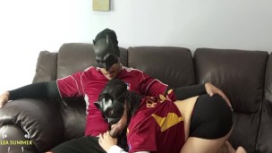 My roommate comforts me with his juicy cock in my ass and I place my wet pussy in his mouth