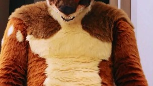 Mascot gets horny for his suit 💦 (fursuit)