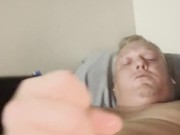 Quick cumshot really horny 2/16