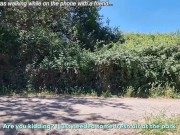 Milf with big tits sucks an unknown guy at the public park and she receives a huge facial - ENG SUB 1/16