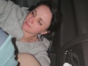 Husband invites bbc to creampie his wife in his van public cuckold hotwife 15/16