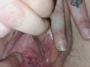 Wet pussy stretches wide open 7/16