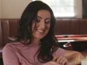 Lesbian Hotties Share Double Dildo 1/16