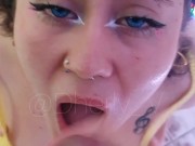 His cock made me so horny that I wanted to squeeze all the cum out of him and swallow it. 10/16