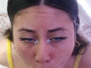 His cock made me so horny that I wanted to squeeze all the cum out of him and swallow it. 3/16