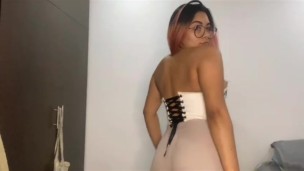 I swallow it whole and put a 25 cm dildo.