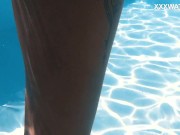 Hottest Latina babe swims naked and seduces producer 3/16