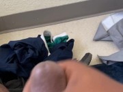 Playing with myself in the bathroom