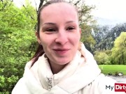 Mydirtyhobby - Hot Amateur blows a stranger outdoors 2/16