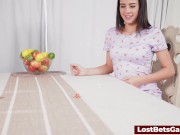 A strip game with two sexy lesbians 7/16