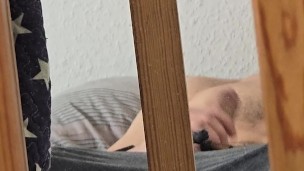 Hairy Guy Jerks Off And Shoots His Cum Out - Hairy Solo Cumshot