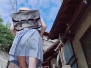 [intro] Personal shooting of uniformed girls who had come for seaside learning. 5/16