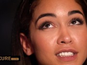 DP with a hot brunette in lingerie 5/16