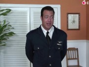 Asian Step-Sisters Enjoy a Wild, Steamy Fuck Session with Their Pilot! 4/16