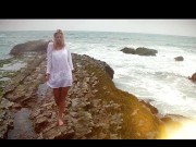 Scarlet Red In Bed For Some Morning Fingering And Masturbation 2/16