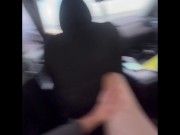 POV full video extremely risky public car sex on the side of a busy highway along the beach creampie 7/16