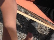 Horny wife wants a quickie while outside 2/16