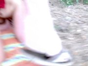 Delicious little Finnish tourist ass fucked in the woods 15/16