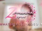 Zamantha Lopez / Busty whore delights in sucking a huge cock 16/16