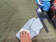 I give my friend DaniClark a delicious blowjob before he goes to train 4/16