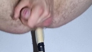 Straight Bisex Plumber, having fun with his virgin ass
