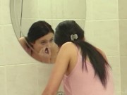 Teasing Coed Calantha Wants To Shave Her Fuzzy Young Snatch For You! 2/16