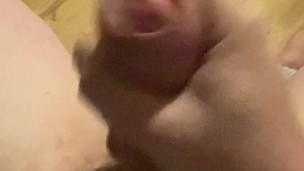Extreme swollen pumped cock ends in a large cumshot