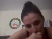 intense 69 with cum in mouth on a huge Uncut cock