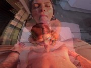 i just love when the bitch suck like a pro. look how talent she are! 7/16