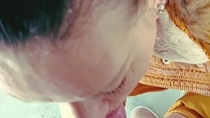 smoking a pen with a cigarette