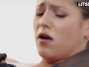 Hot Chick In Lingerie Serina Gomez Has Her Holes Licked By Her Boyfriend - LETSDOEIT 9/16