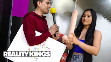 REALITY KINGS - Alexis Doll Asks Jordi To Fit A Huge Dildo In Her Ass Then Asks For The Real Thing