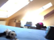 Big Cock Blowjob Party with Group Sex of Three Hot and Sexy Horny College Girls in Pearl Thongs and Seducing Lingerie 14/16