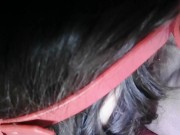 Tawny gapes Mazzy's pussy with a big, pink dildo before Jack fucks her with his cock